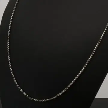초 롱 77cm 실버 은 체인 목걸이 키헤이