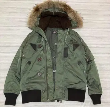 y2k N-2B flight bomber jacket real fur