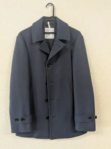 SHIPS 울트라 파인 메리노울 피 코트 네이비