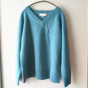 B:MING by BEAMS 라이트 블루 V넥 긴팔 니트