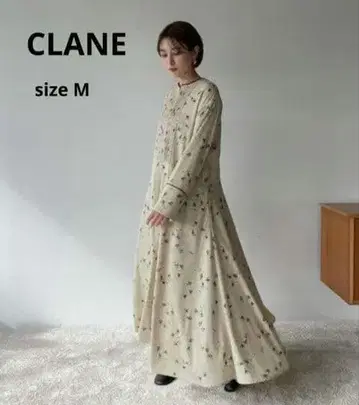 CLANE 클라네 플라워 핀턱 원피스
