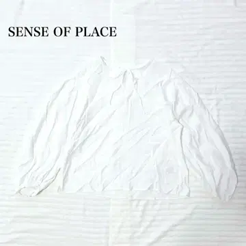 센스 오브 플레이스 블라우스 리본 오피스 캐주얼 고급 워셔블