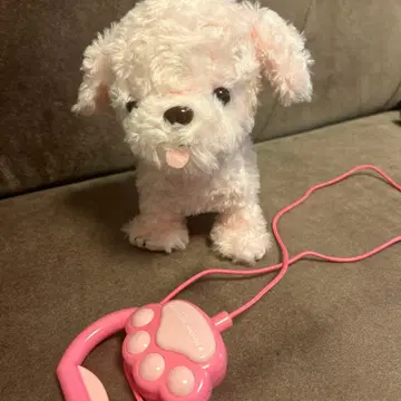 마더하우스 함께 산책 몽실몽실 푸들 인형 핑크 강아지