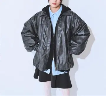 빈티지 가죽 블루종 지나시스 미사용 새상품 이번 시즌 신상