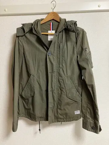 nano universe 밀리터리 자켓 올리브