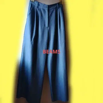 Demi-Luxe BEAMS 와이드 팬츠 다크 그레이 사이즈 36