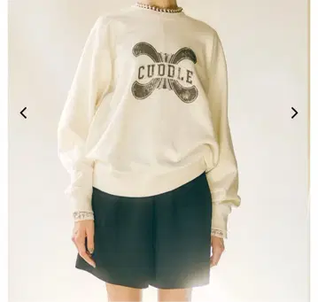 CUDDLE 로고 맨투맨 차콜 그레이 긴팔 프리 새상품 일본제