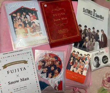 FUJIYA x Snow Man 크리스마스 콜라보 상품 메구로 렌 캔뱃지