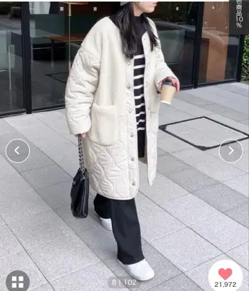 reca 노카라 보아 x 박쥐퀼트 코트