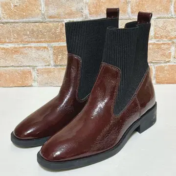 [stilmoda] 부츠 사이드 에나멜 이탈리아제 38(24) 니트