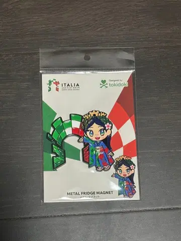 오사카 간사이 엑스포 이탈리아관 메탈 마그넷 이탈리아짱