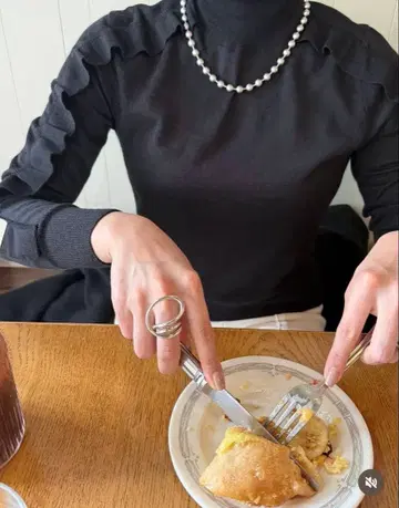 YONFA 실버 볼 체인 목걸이