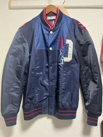 FACETASM 바시티 자켓 네이비/레드 사이즈 3