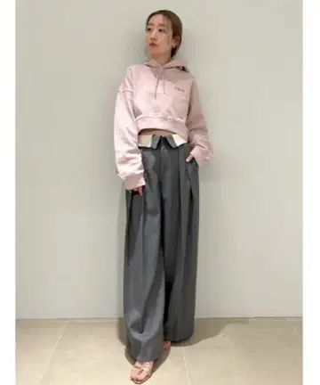 스나이델 SNIDEL 허리 디자인 팬츠