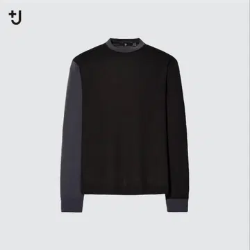 유니클로 질 샌더 캐시미어 크루넥 스웨터 블랙 XL