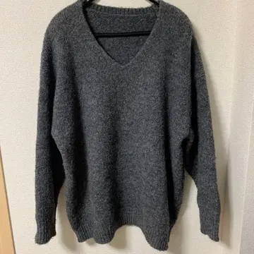 BASEMENT online 그레이 V넥 스웨터 F사이즈