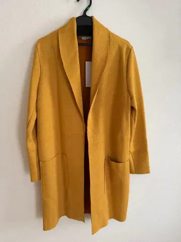 택 포함 새상품! ZARA 인조 가죽 롱 코트 스웨이드 S 사이즈