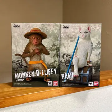 원피스 피규아트zero 애니멀 루피 나미 세트