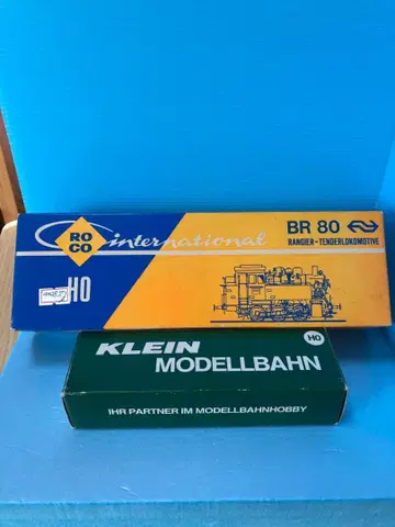 ROCO BR 80 증기기관차 HO 게이지 여객차 세트