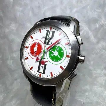 VAGARY 쿼츠 손목시계 크로노그래프 화이트 다이얼