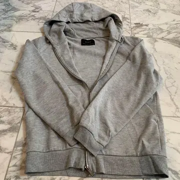 ZARA 그레이 후드 부착 후드티