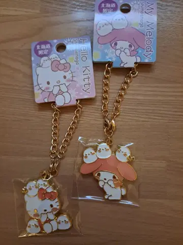 헬로키티 마이멜로디 홋카이도 한정 키링 산리오 시마연가