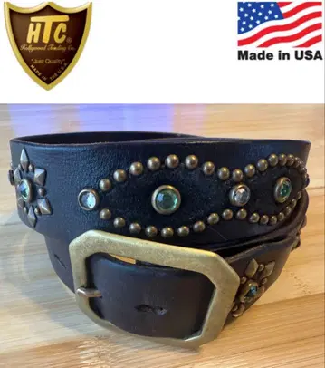 초기 HTC 오버레이 피넛 벨트 블랙 가죽(차심) 34