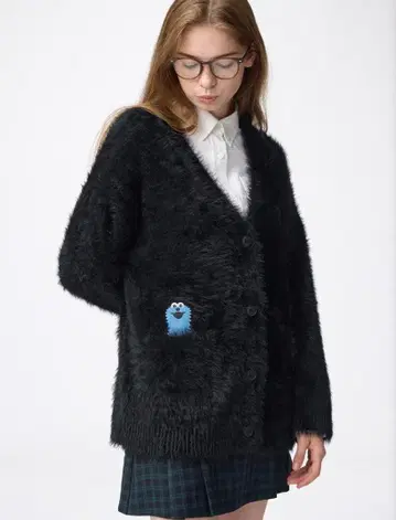 오버 사이즈 가디건 퍼펫 순순