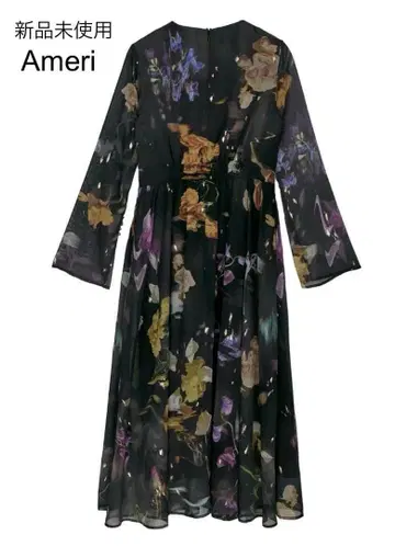 미사용 AMERI UND SCAN FLOWER DRESS
