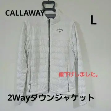 Callaway 2Way 다운 자켓 남성용 L 사이즈 화이트