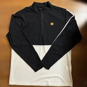 라우드마우스 골프 남성용 메쉬 하프 지퍼 긴팔 셔츠