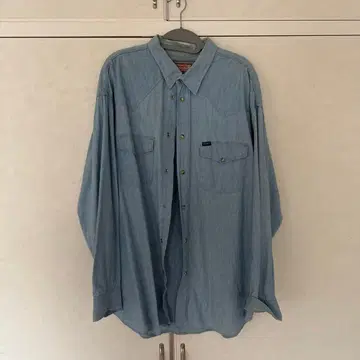 AVIATIC 데님 셔츠 XL 라이트 블루