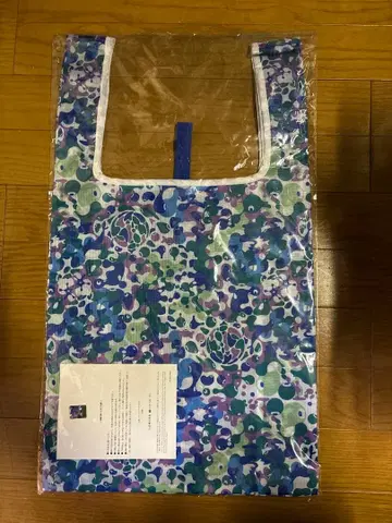 오사카 간사이 만박 미야쿠미야쿠 새상품 에코백 WORLD 블루