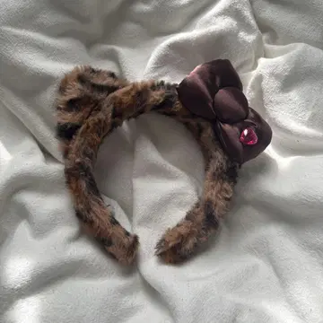 USJ 머리띠 키티 레오파드 무늬