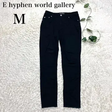 하이픈월드 갤러리 스키니 팬츠 블랙 M 코튼 98%