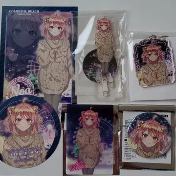 컬러풀 피치 토부 동물공원 카드 캔뱃지 아크릴 스탠드 노아