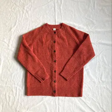 SO 에스오 크루넥 니트 가디건 울