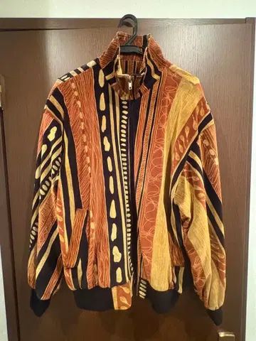 기하학 패턴 집업 자켓