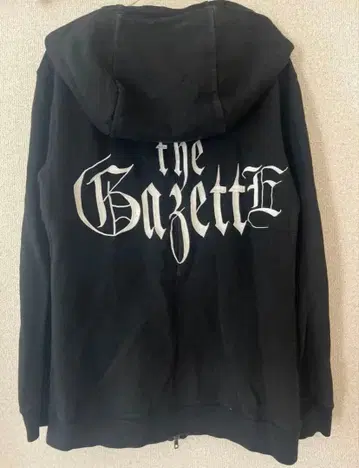 the GazettE 가제트 로고 후드티 블랙 집업 초대