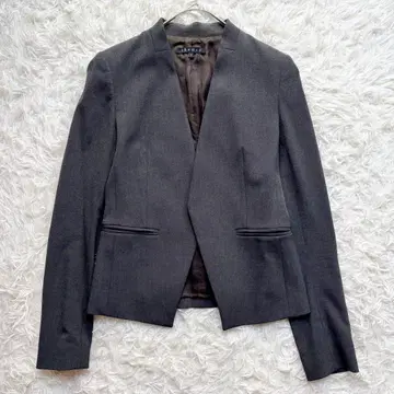 Theory 노카라 자켓 다크 그레이 S