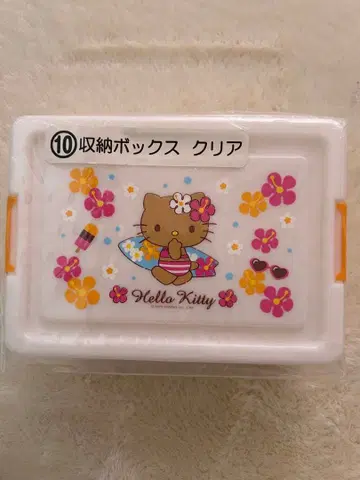 산리오 선탠 키티 복권 수납 박스 화이트