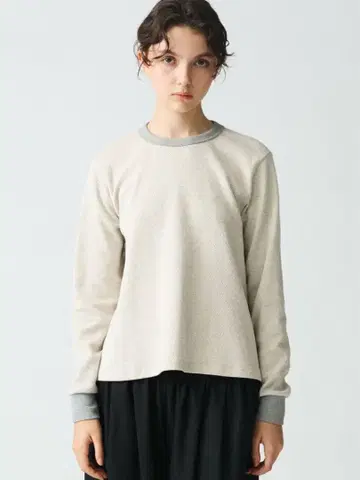 [ 미즈이로 인드 ] 허니콤 패턴 A 라인 풀오버