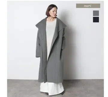 새상품 meri 미 리 하프 핸드메이드 롱 코트 이에나 노블 이그제큐티브