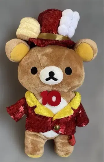 리락쿠마 10주년 스팽글 봉제 인형