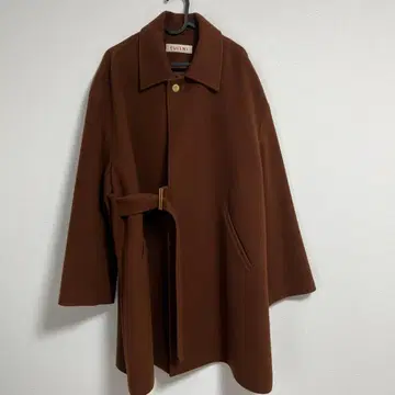 CULLNI 스텐카라 코트 브라운 사이즈 2