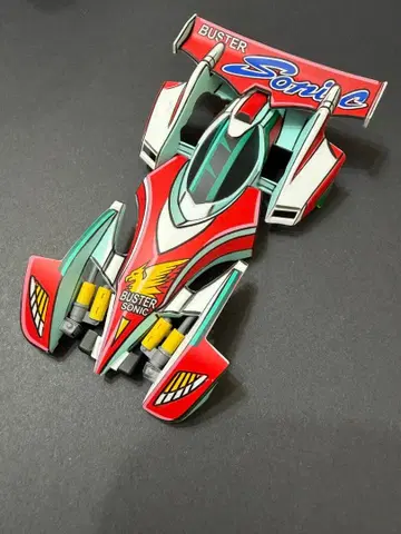 미니 사륜구동 버스터 소닉 이차원 페인팅 플라스틱 바디 도색 완료