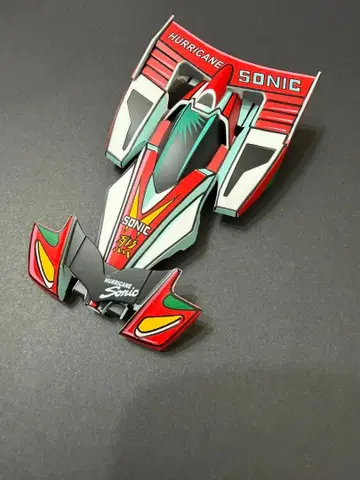 미니 사륜구동 허리케인 소닉 이차원 페인팅 플라스틱 바디 도색 완료