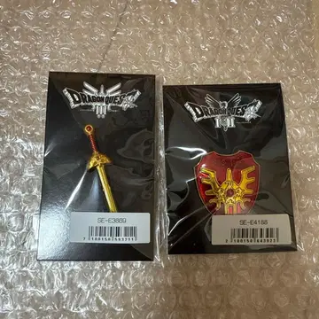 드래곤 퀘스트 I&II III 핀즈 로토의 방패&검 빨간색