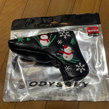 ODYSSEY 퍼터용 골프헤드커버 스노우맨 눈사람 블랙