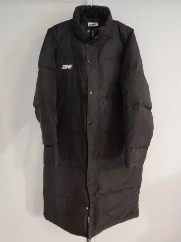 BIKE 블랙 롱 다운 자켓